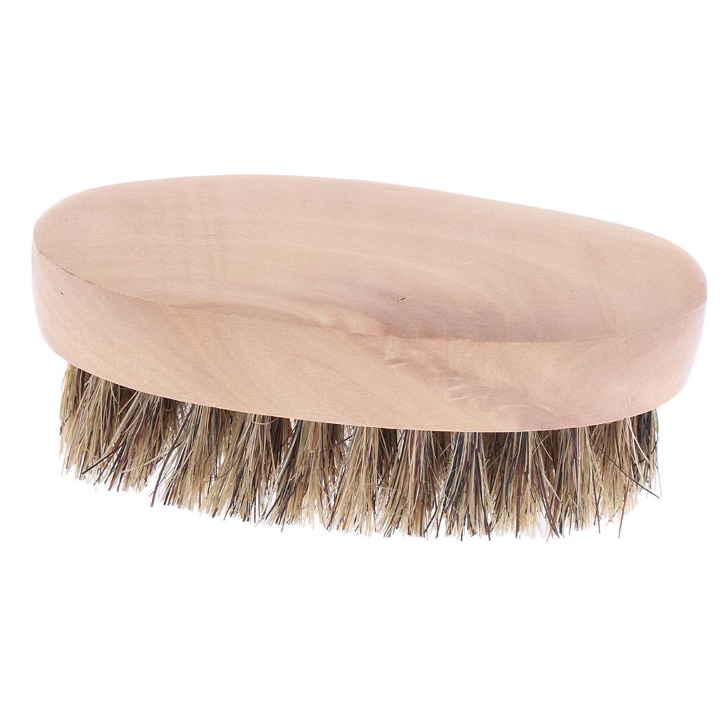 Men'S Grooming Hairstyles - Bartbürste mit Rundem Holzgriff Luxuriöser Rasierkamm