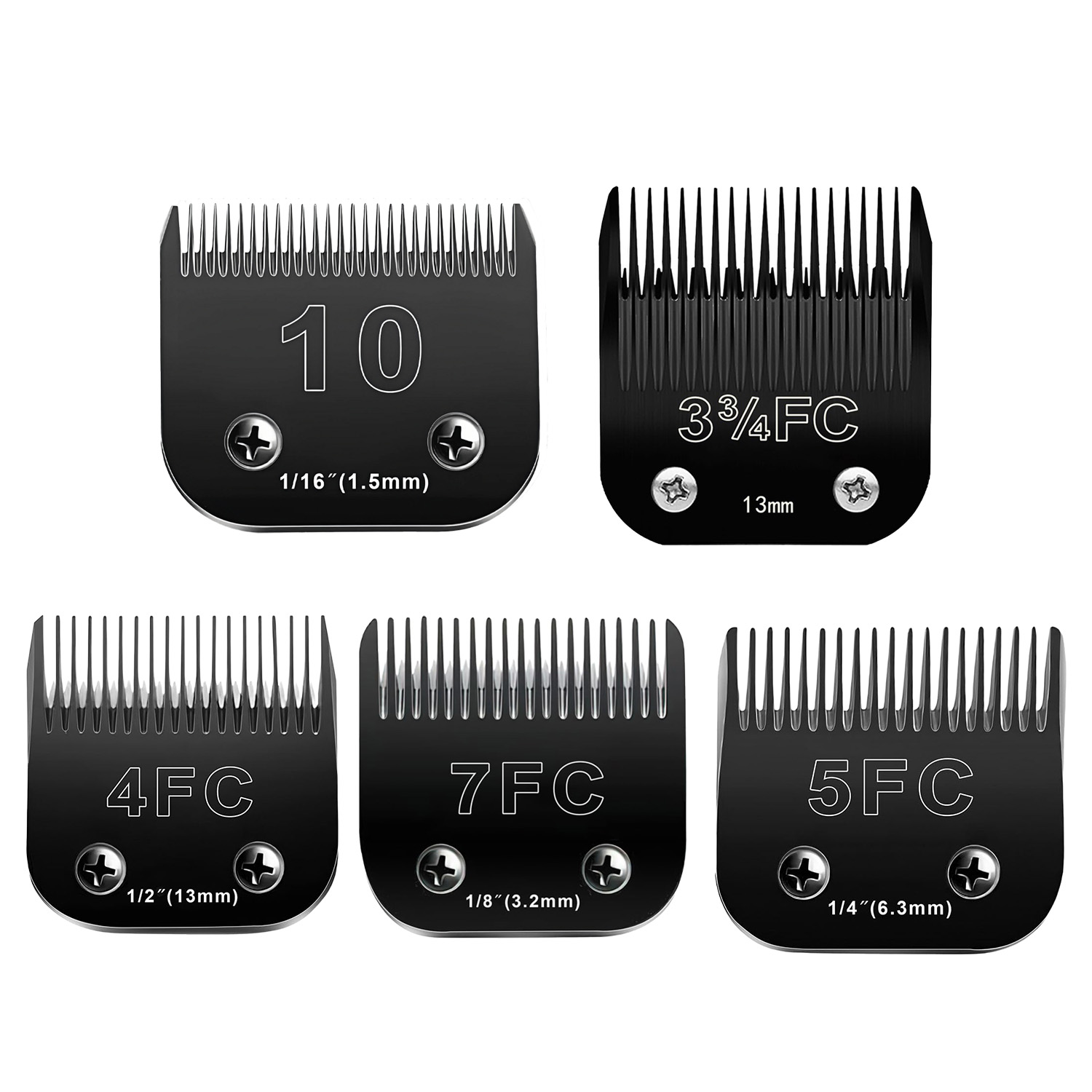 Hair Clipper - Haarschneidemaschinen-Klingen-Set für Haustiere, Edelstahl-Ersatzklingen, kompatibel mit