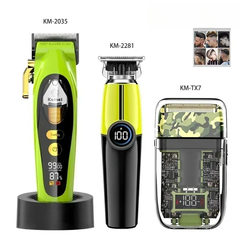 Hair Clipper - Kemei Haarschneider Professioneller Haarschneider Wiederaufladbarer Rasierer