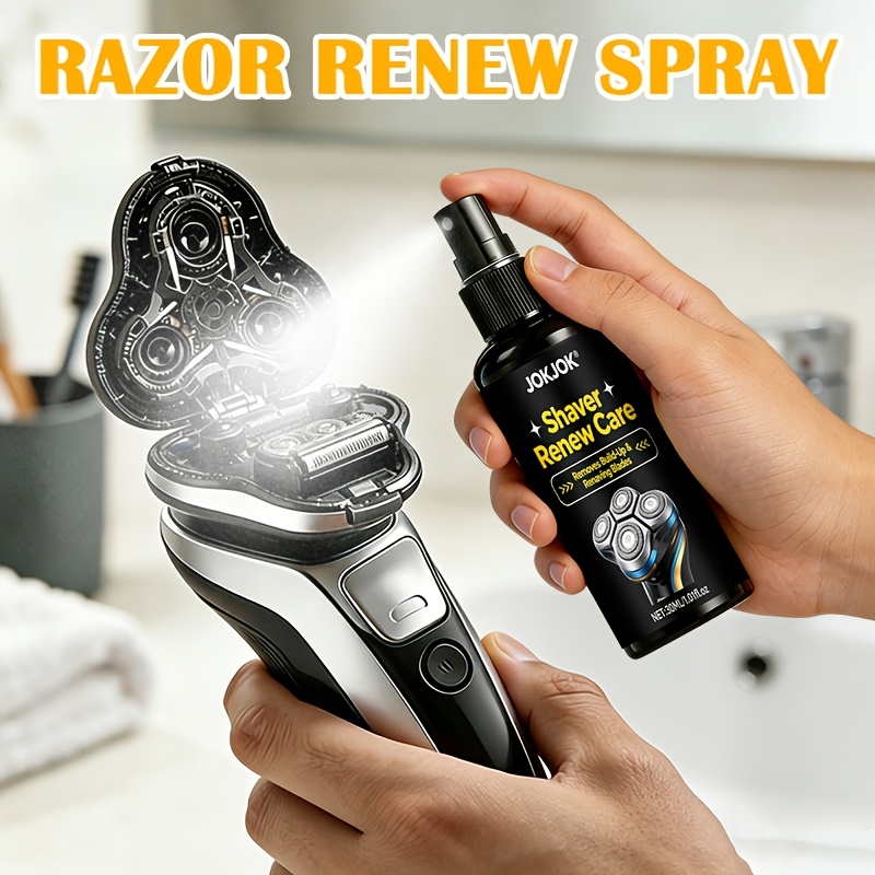Electric Shaver Rotary - Elektrorasierer-Pflegespray 30ML Schmiermittel Reiniger für Rotationsrasierer