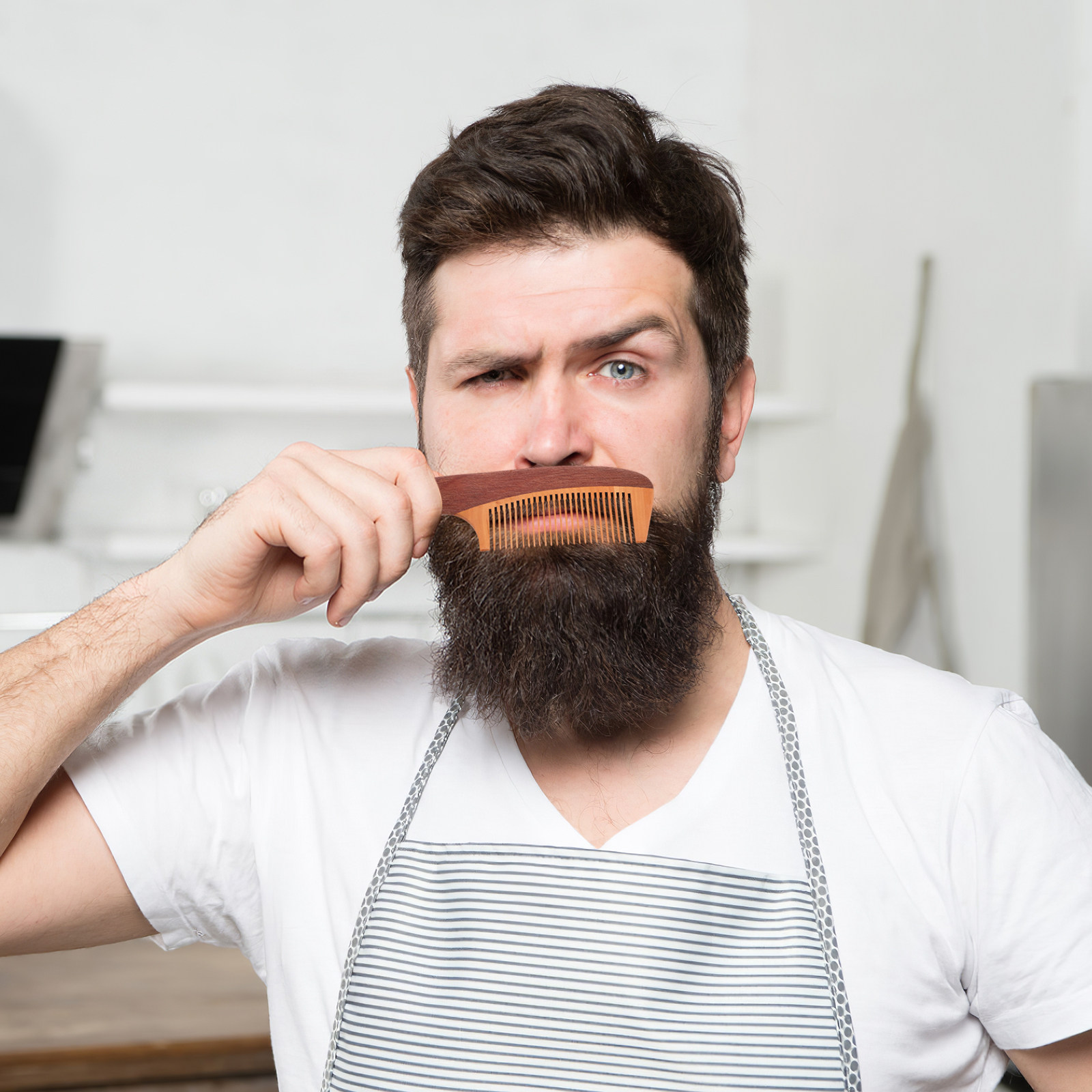 Bartkamm für Männer, Holz-Schn – Beard Oil Bewertung und Preis