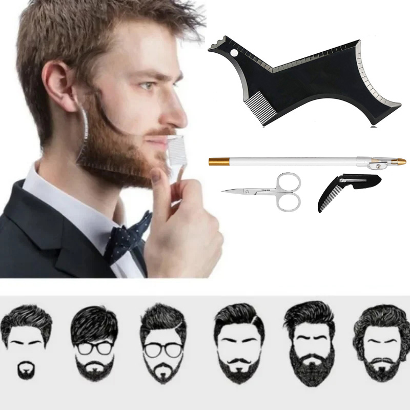 4Pcs Set Bart Gestaltung Kit M – Beard Trimmer Bewertung und Preis